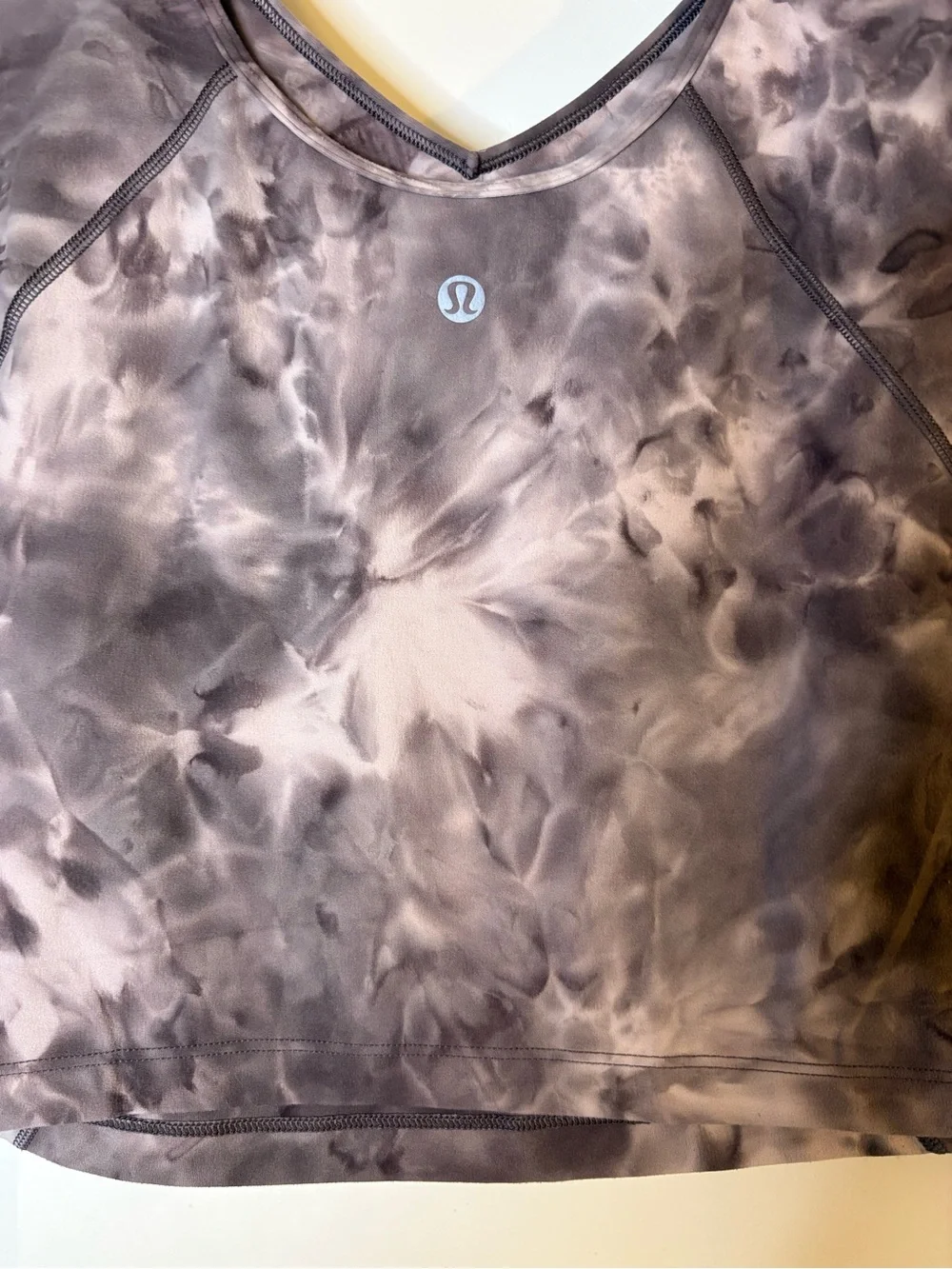 Lululemon Align Crop Tee in the Diamond Dye Mink Berry Lunar Rock